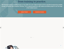 Tablet Screenshot of businesssideofmedicine.com